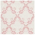 thumbnail image 1 of SAFAVIEH Micro-Loop Deziree Floral Area Rug, Pink/Beige, 5' x 5' Square, 1 of 8