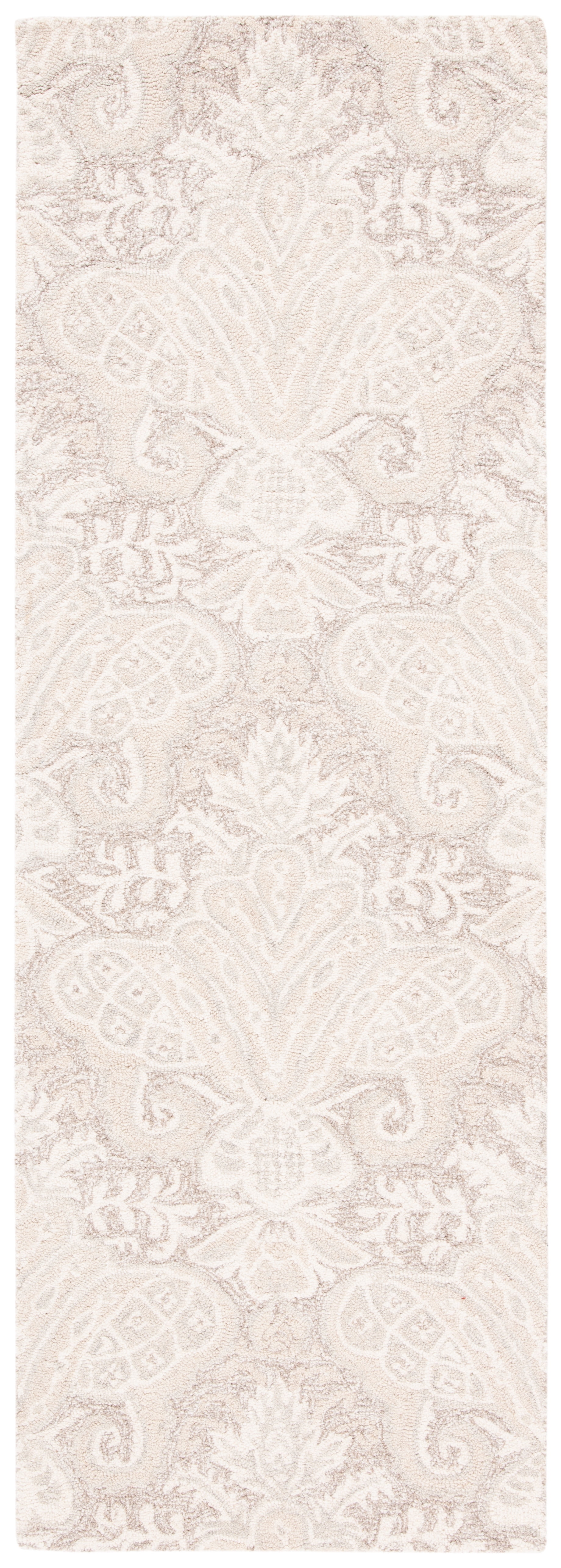 SAFAVIEH Micro-Loop Deziree Floral Runner Rug, Beige, 2'3" x 9'