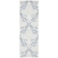 thumbnail image 1 of SAFAVIEH Micro-Loop Deziree Floral Runner Rug, Blue/Ivory, 2'3" x 8', 1 of 8