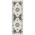 thumbnail image 1 of SAFAVIEH Micro-Loop Diamond Geometric Runner Rug, Ivory/Navy, 2'3" x 7', 1 of 8
