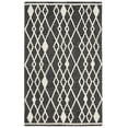 thumbnail image 1 of SAFAVIEH Micro-Loop Donella Geometric Aztec Wool Area Rug, Charcoal/Ivory, 5' x 8', 1 of 4