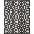 thumbnail image 1 of SAFAVIEH Micro-Loop Donella Geometric Aztec Wool Area Rug, Charcoal/Ivory, 8' x 10', 1 of 4