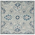 thumbnail image 1 of SAFAVIEH Micro-Loop Donnchad Medallion Area Rug, Grey/Blue, 5' x 5' Square, 1 of 8