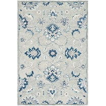 SAFAVIEH Micro-Loop Donnchad Medallion Area Rug, Grey/Blue, 8' x 10'