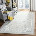 thumbnail image 1 of SAFAVIEH Micro-Loop Emilija Floral Bordered Wool Area Rug, Light Grey/Ivory, 4' x 6', 1 of 9