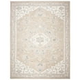 thumbnail image 1 of SAFAVIEH Micro-Loop Emilija Floral Bordered Wool Area Rug, Light Grey/Ivory, 9' x 12', 1 of 6