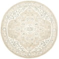 thumbnail image 1 of SAFAVIEH Micro-Loop Emilija Oriental Area Rug, Light Grey/Ivory, 3' x 3' Round, 1 of 7