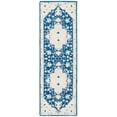 thumbnail image 1 of SAFAVIEH Micro-Loop Emilija Oriental Runner Rug, Navy/Ivory, 2'3" x 7', 1 of 7