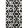 thumbnail image 1 of SAFAVIEH Micro-Loop Floral Geometric Wool Area Rug, Charcoal/Ivory, 4' x 6', 1 of 11
