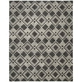 thumbnail image 1 of SAFAVIEH Micro-Loop Floral Diamond Trellis Wool Area Rug, Charcoal/Ivory, 8' x 10', 1 of 4