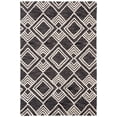 thumbnail image 1 of SAFAVIEH Micro-Loop Floral Geometric Wool Area Rug, Charcoal/Ivory, 2' x 3', 1 of 8