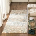 thumbnail image 1 of SAFAVIEH Micro-Loop Freddy Floral Wool Runner Rug, Ivory/Blue, 2'3" x 7', 1 of 5
