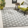 thumbnail image 1 of SAFAVIEH Micro-Loop Gavin Diamond Trellis Wool Area Rug, Silver/Dark Grey, 8' x 10', 1 of 7