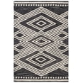 thumbnail image 1 of SAFAVIEH Micro-Loop Glenda Geometric Aztec Wool Area Rug, Charcoal/Ivory, 4' x 6', 1 of 4