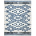 thumbnail image 1 of SAFAVIEH Micro-Loop Glenda Geometric Aztec Wool Area Rug, Ivory/Navy, 8' x 10', 1 of 4