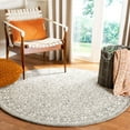 thumbnail image 1 of SAFAVIEH Micro-Loop Grace Floral Geometric Area Rug, Blue/Ivory, 5' x 5' Round, 1 of 2