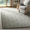thumbnail image 1 of SAFAVIEH Micro-Loop Grace Floral Geometric Area Rug, Blue/Ivory, 5' x 5' Square, 1 of 7