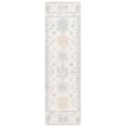 thumbnail image 1 of SAFAVIEH Micro-Loop Grosvenor Medallion Runner Rug, Ivory/Blue, 2'3" x 8', 1 of 8