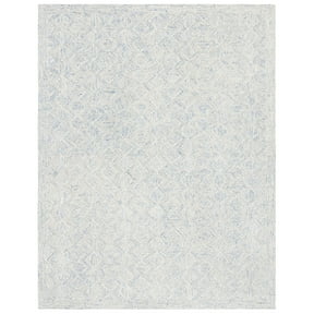 SAFAVIEH Micro-Loop Herbert Geometric Area Rug, Blue/Ivory, 8' x 10'