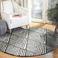 thumbnail image 1 of SAFAVIEH Micro-Loop Horatio Diamond Trellis Wool Area Rug, Charcoal/Ivory, 5' x 5' Round, 1 of 7