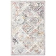 thumbnail image 1 of SAFAVIEH Micro-Loop Hudson Medallion Area Rug, Grey/Ivory, 4' x 6', 1 of 7