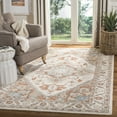 thumbnail image 1 of SAFAVIEH Micro-Loop Hypatia Traditional Wool Area Rug, Ivory/Rust, 4' x 6', 1 of 7
