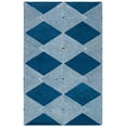thumbnail image 1 of SAFAVIEH Micro-Loop Jamaar Diamond Area Rug, Navy/Ivory, 5' x 8', 1 of 7