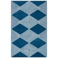 thumbnail image 1 of SAFAVIEH Micro-Loop Jamaar Diamond Area Rug, Navy/Ivory, 6' x 9', 1 of 9