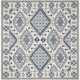 thumbnail image 1 of SAFAVIEH Micro-Loop Jolene Geometric Wool Area Rug, Ivory/Blue, 5' x 5' Square, 1 of 4