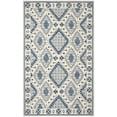 thumbnail image 1 of SAFAVIEH Micro-Loop Jolene Geometric Wool Area Rug, Ivory/Blue, 5' x 8', 1 of 4