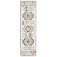 thumbnail image 1 of SAFAVIEH Micro-Loop Kaeden Southwestern Runner Rug, Ivory/Blue, 2'3" x 8', 1 of 8