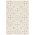 thumbnail image 1 of SAFAVIEH Micro-Loop Karenza Medallion Area Rug, Ivory/Grey, 4' x 6', 1 of 11