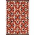 thumbnail image 1 of SAFAVIEH Micro-Loop Kasandra Medallion Area Rug, Rust/Blue, 8' x 10', 1 of 8