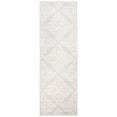 thumbnail image 1 of SAFAVIEH Micro-Loop Laidley Geometric Floral Wool Runner Rug, Silver/Ivory, 2'3" x 7', 1 of 9