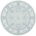thumbnail image 1 of SAFAVIEH Micro-Loop Larry Oriental Area Rug, Light Blue/Ivory, 5' x 5' Round, 1 of 8