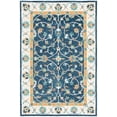 thumbnail image 1 of SAFAVIEH Micro-Loop Lavina Medallion Area Rug, Blue/Ivory, 5' x 8', 1 of 11