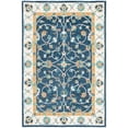 thumbnail image 1 of SAFAVIEH Micro-Loop Lavina Medallion Area Rug, Blue/Ivory, 8' x 10', 1 of 8
