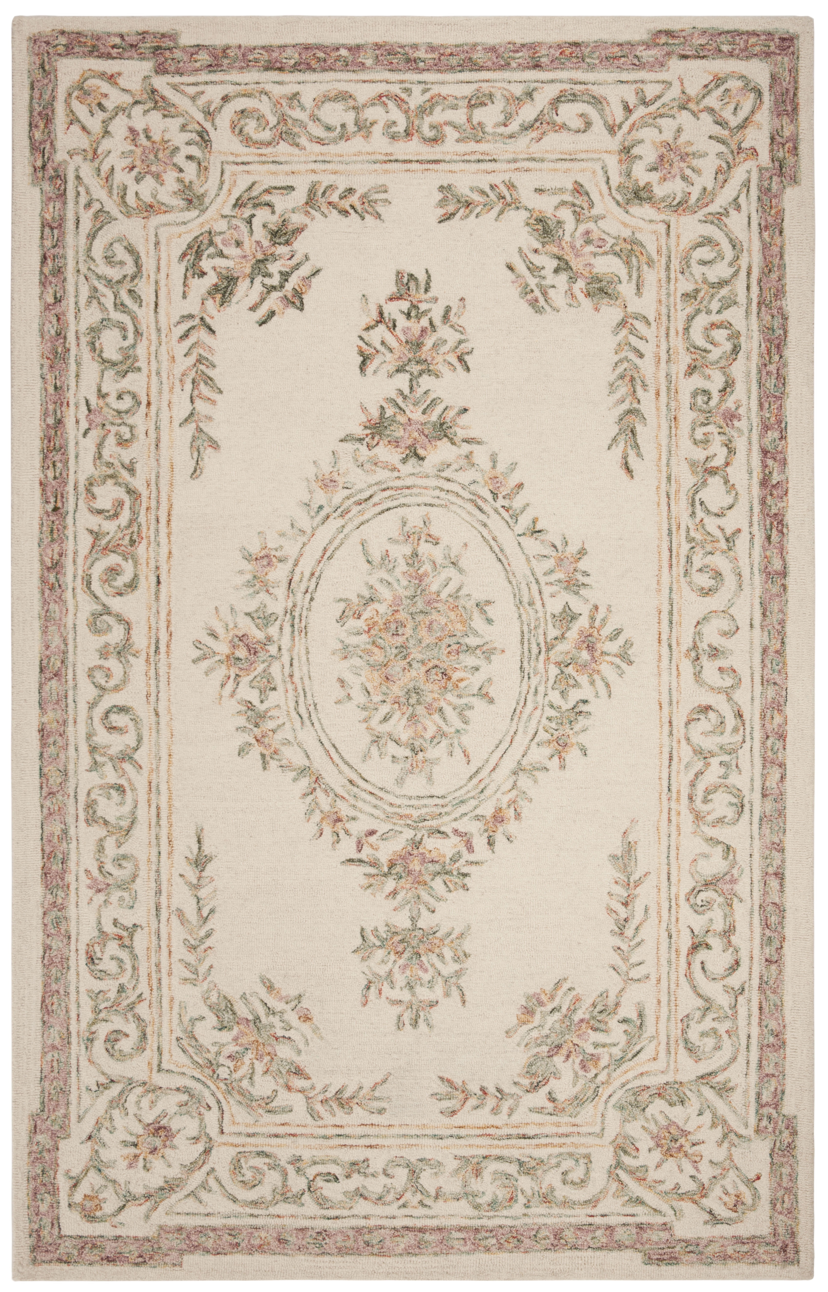 Charmaine Ivory Wool Hand-Tufted Rectangular Area Rug
