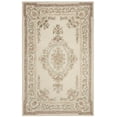 thumbnail image 1 of SAFAVIEH Micro-Loop Leptis Floral Bordered Wool Area Rug, Ivory/Fuchsia, 5' x 8', 1 of 4
