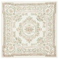 thumbnail image 1 of SAFAVIEH Micro-Loop Leptis Oriental Wool Area Rug, Ivory/Fuchsia, 3' x 3' Square, 1 of 11
