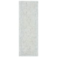 thumbnail image 1 of SAFAVIEH Micro-Loop Lowell Diamond Runner Rug, Ivory/Light Blue, 2'3" x 7', 1 of 8