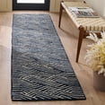 thumbnail image 1 of Safavieh Micro-Loop Hamilton Geometric Runner Rug, Dark Blue/Ivory, 2'3" x 9', 1 of 10