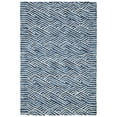thumbnail image 1 of SAFAVIEH Micro-Loop Hamilton Geometric Area Rug, Dark Blue/Ivory, 3' x 5', 1 of 9