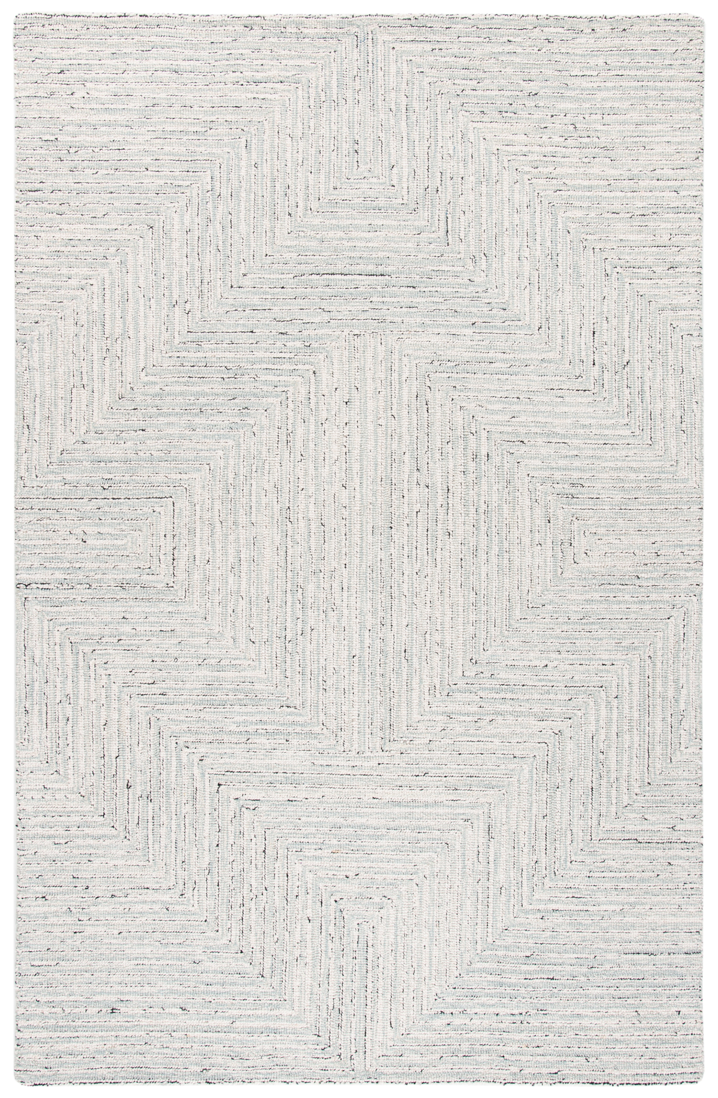 Gray Handmade Wool Tufted 5x8 Area Rug