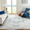 thumbnail image 1 of Safavieh Micro-Loop Braylon Floral Area Rug, Ivory/Blue, 9' x 9' Square, 1 of 11