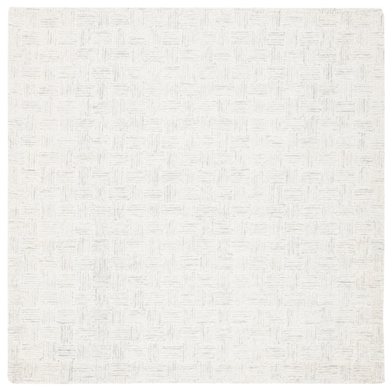 Ivory Wool Elegance 5' Square Tufted Area Rug