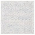 thumbnail image 1 of SAFAVIEH Micro-Loop Herbert Geometric Area Rug, Blue/Ivory, 3' x 3' Square, 1 of 9