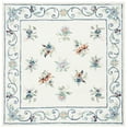 thumbnail image 1 of SAFAVIEH Micro-Loop Noweel Diamond Area Rug, Ivory/Grey, 5' x 5' Square, 1 of 7