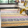 thumbnail image 1 of SAFAVIEH Micro-Loop Oliver Geometric Striped Area Rug, Ivory/Rust, 4' x 6', 1 of 7
