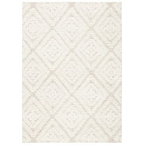 SAFAVIEH Micro-Loop Oraline Diamond Area Rug, Beige/Brown, 8' x 10'